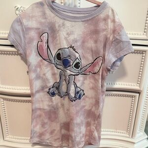 Disney Pink Tie-Dye Stitch Short Sleeve Tee